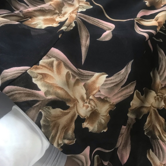 Floral Maxi Mesh Jumpsuit - Picture 6 of 6